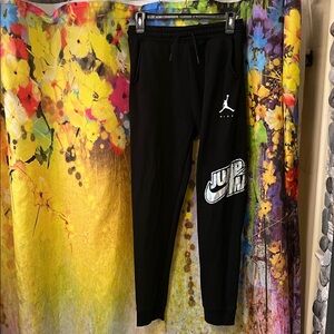 Jordan Kids Black Joggers with Jumpman Logo